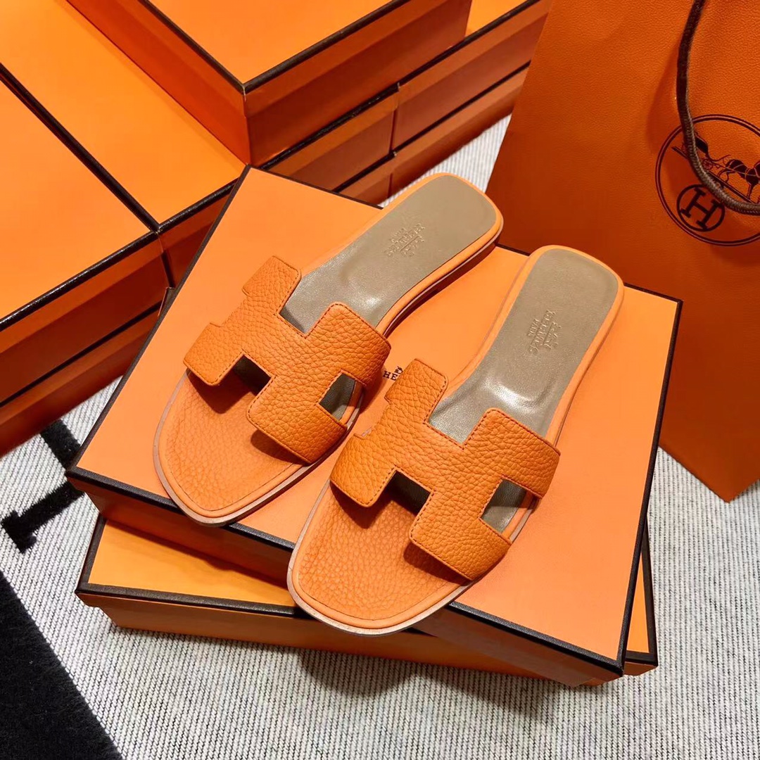 에르메스 올수공 오란 슬리퍼 샌들 토고 38